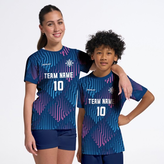 Flight Jersey Faded Navy Pink
