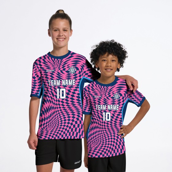 Flight Jersey Warped Navy & Pink