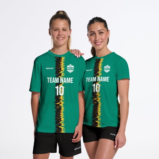Flight Jersey Static Stripe Green