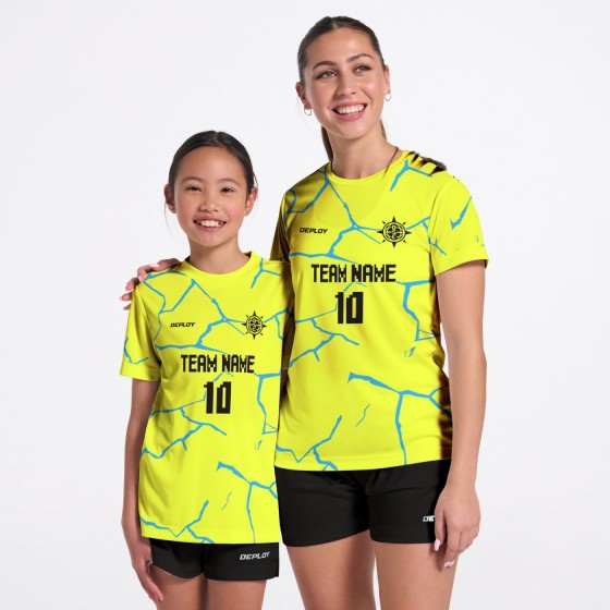 Flight Jersey Cracks Neon Yellow